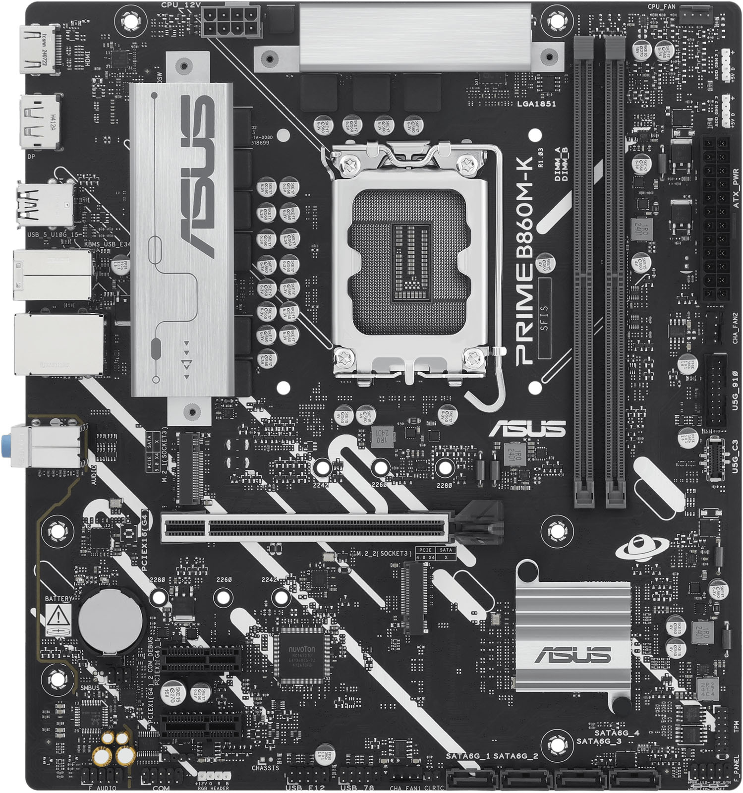 ASUS PRIME B860M-K Intel LGA1851 mATX Motherboard - CCL Computers